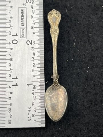 Sterling Pendant: KEY WORDS: INDIAN ARTIFACT ARTIFACTS ARROWHEAD ARROWHEADS NATIVE AMERICAN MISSISSIPPIAN QUAPAW CADDO POTTERY COINS MORGAN DOLLAR PEACE DOLLAR SILVER COINS. All coins have been Sigma tested for