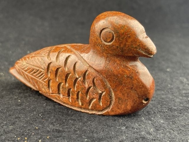 Stone Duck Effigy Indian Artifact Arrowhead (1 of 7)