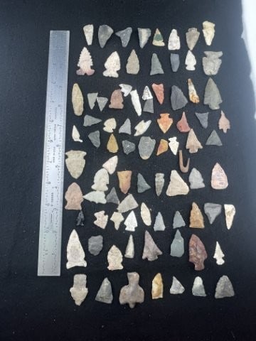 Group of Arrow Points Indian Artifact Arrowhead (1 of 10)