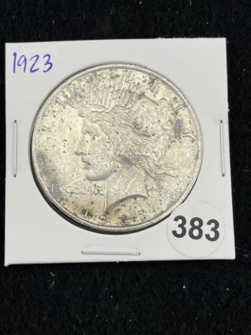 1923 Peace Silver Dollar Coin (1 of 2)