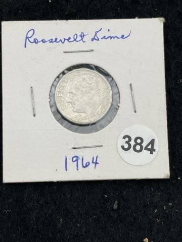 1964 Roosevelt Dime Coin (1 of 2)