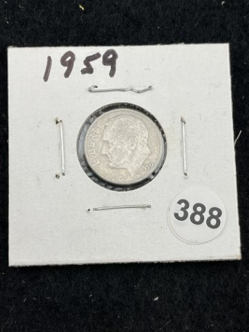 1959 Roosevelt Dime Coin (1 of 2)