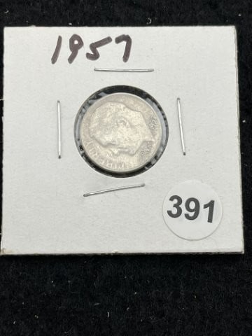 1957 Roosevelt Dime Coin (1 of 2)