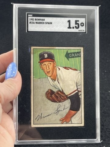 1952 Bowman Warren Spahn (1 of 2)