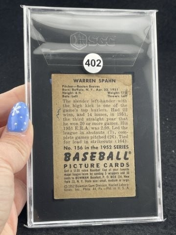 1952 Bowman Warren Spahn - 2