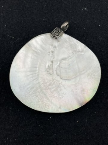 Shell Pendant with Sterling Bracket - 2