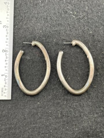 Sterling Earrings: KEY WORDS: INDIAN ARTIFACT ARTIFACTS ARROWHEAD ARROWHEADS NATIVE AMERICAN MISSISSIPPIAN QUAPAW CADDO POTTERY COINS MORGAN DOLLAR PEACE DOLLAR SILVER COINS. All coins have been Sigma tested for