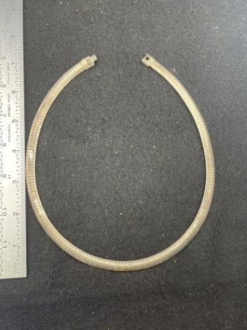 Necklace Sterling Silver .925: KEY WORDS: INDIAN ARTIFACT ARTIFACTS ARROWHEAD ARROWHEADS NATIVE AMERICAN MISSISSIPPIAN QUAPAW CADDO POTTERY COINS MORGAN DOLLAR PEACE DOLLAR SILVER COINS. All coins have been Sigma tested for