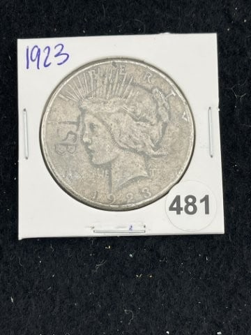 1923 Peace Silver Dollar Coin (1 of 2)
