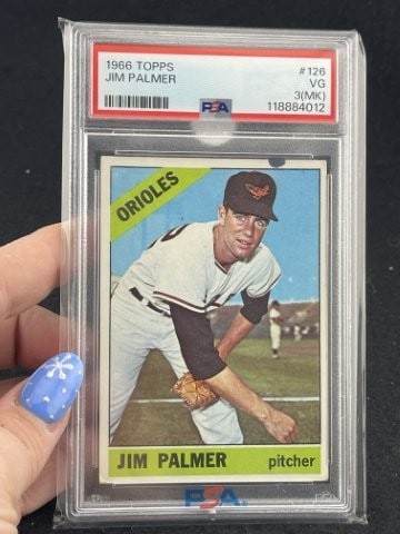 1966 Topps Jim Plamer Baseball Card (1 of 2)