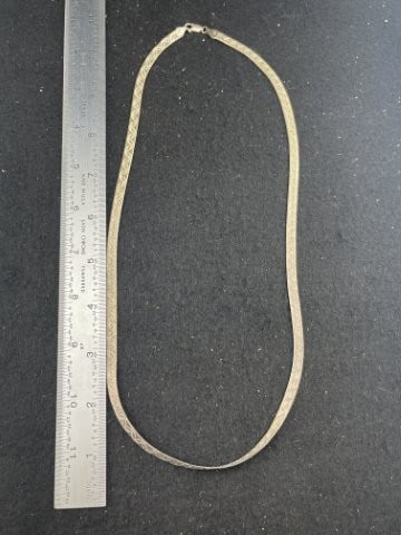 MILOR Made in Italy Sterling Silver .925 Necklace: KEY WORDS: INDIAN ARTIFACT ARTIFACTS ARROWHEAD ARROWHEADS NATIVE AMERICAN MISSISSIPPIAN QUAPAW CADDO POTTERY COINS MORGAN DOLLAR PEACE DOLLAR SILVER COINS. All coins have been Sigma tested for authent