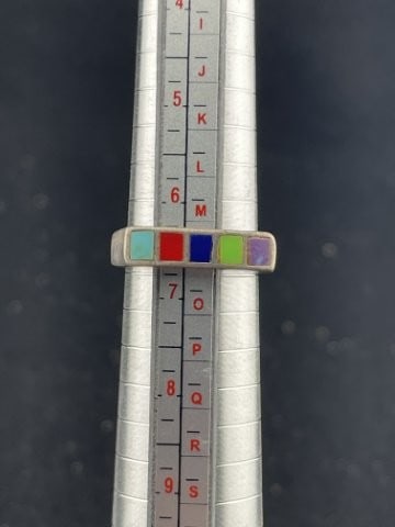 Ring Sterling Silver .925: KEY WORDS: INDIAN ARTIFACT ARTIFACTS ARROWHEAD ARROWHEADS NATIVE AMERICAN MISSISSIPPIAN QUAPAW CADDO POTTERY COINS MORGAN DOLLAR PEACE DOLLAR SILVER COINS. All coins have been Sigma tested for authent