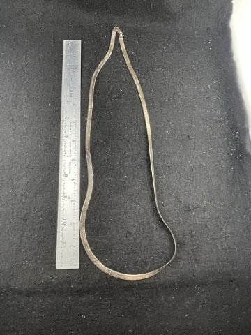 Necklace Sterling Silver .925: KEY WORDS: INDIAN ARTIFACT ARTIFACTS ARROWHEAD ARROWHEADS NATIVE AMERICAN MISSISSIPPIAN QUAPAW CADDO POTTERY COINS MORGAN DOLLAR PEACE DOLLAR SILVER COINS. All coins have been Sigma tested for authent