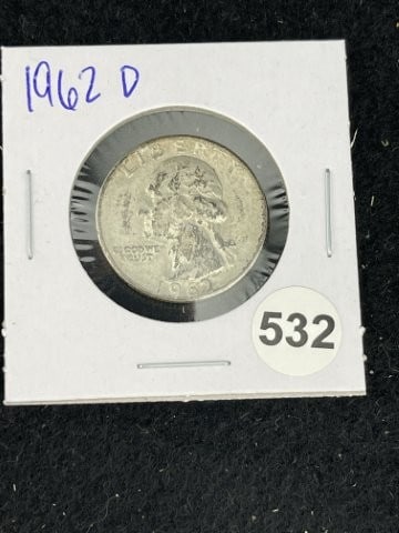 1962 D Washington Quarter Coin (1 of 2)