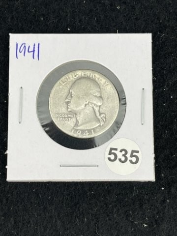 1941 Washington Quarter Coin (1 of 2)