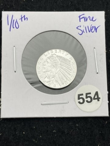 1/10th Fine Silver Coin (1 of 2)