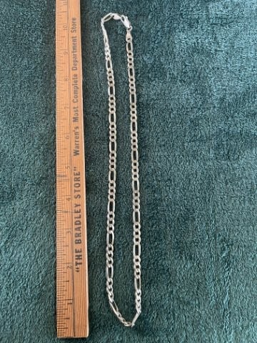 Sterling Silver .925 Necklace: KEY WORDS: INDIAN ARTIFACT ARTIFACTS ARROWHEAD ARROWHEADS NATIVE AMERICAN MISSISSIPPIAN QUAPAW CADDO POTTERY COINS MORGAN DOLLAR PEACE DOLLAR SILVER COINS. All coins have been Sigma tested for