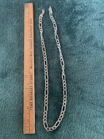 Sterling Silver .925 Necklace: KEY WORDS: INDIAN ARTIFACT ARTIFACTS ARROWHEAD ARROWHEADS NATIVE AMERICAN MISSISSIPPIAN QUAPAW CADDO POTTERY COINS MORGAN DOLLAR PEACE DOLLAR SILVER COINS. All coins have been Sigma tested for