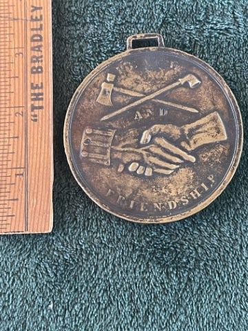 1797 Peace Medal John Adams: KEY WORDS: INDIAN ARTIFACT ARTIFACTS ARROWHEAD ARROWHEADS NATIVE AMERICAN MISSISSIPPIAN QUAPAW CADDO POTTERY COINS MORGAN DOLLAR PEACE DOLLAR SILVER COINS. All coins have been Sigma tested for