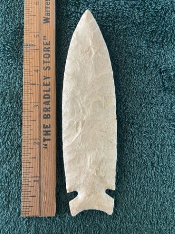 5 & 3/4" Graham Cave from Missouri Indian Artifact Arrowhead (1 of 3)