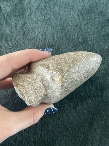 Broken Grooved Axe Indian Artifact Arrowhead - 3