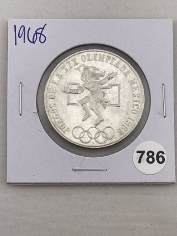 1968 1 Ounce .999 Fine Silver Coin: KEY WORDS: INDIAN ARTIFACT ARTIFACTS ARROWHEAD ARROWHEADS NATIVE AMERICAN MISSISSIPPIAN QUAPAW CADDO POTTERY COINS MORGAN DOLLAR PEACE DOLLAR SILVER COINS. All coins have been Sigma tested for