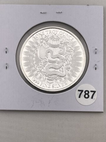 1 Ounce .999 Fine Silver Coin: KEY WORDS: INDIAN ARTIFACT ARTIFACTS ARROWHEAD ARROWHEADS NATIVE AMERICAN MISSISSIPPIAN QUAPAW CADDO POTTERY COINS MORGAN DOLLAR PEACE DOLLAR SILVER COINS. All coins have been Sigma tested for