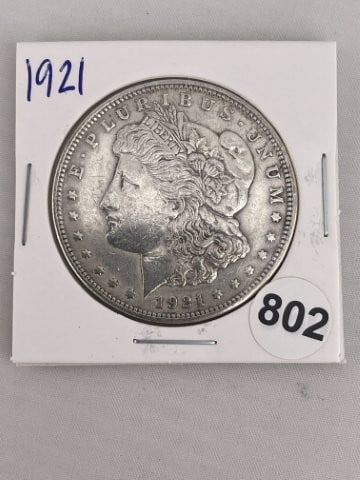 1921 Morgan Silver Dollar Coin (1 of 2)