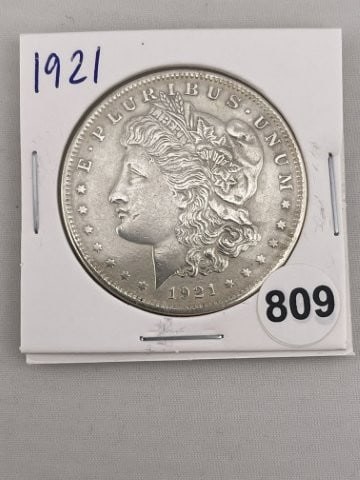 1921 Morgan Silver Dollar Coin: KEY WORDS: INDIAN ARTIFACT ARTIFACTS ARROWHEAD ARROWHEADS NATIVE AMERICAN MISSISSIPPIAN QUAPAW CADDO POTTERY COINS MORGAN DOLLAR PEACE DOLLAR SILVER COINS. All coins have been Sigma tested for authent