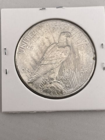 1925 Peace Silver Dollar Coin - 2