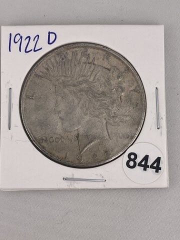 1922 D Peace Silver Dollar Coin (1 of 2)