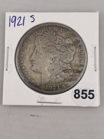 1921 S Morgan Silver Dollar Coin: KEY WORDS: INDIAN ARTIFACT ARTIFACTS ARROWHEAD ARROWHEADS NATIVE AMERICAN MISSISSIPPIAN QUAPAW CADDO POTTERY COINS MORGAN DOLLAR PEACE DOLLAR SILVER COINS. All coins have been Sigma tested for authent