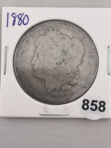 1880 Morgan Silver Dollar Coin (1 of 2)