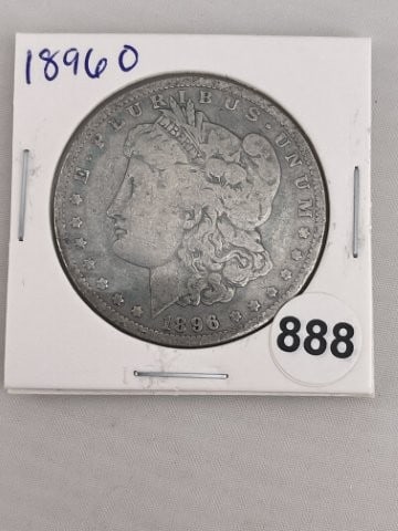 1896 O Morgan Silver Dollar Coin (1 of 2)