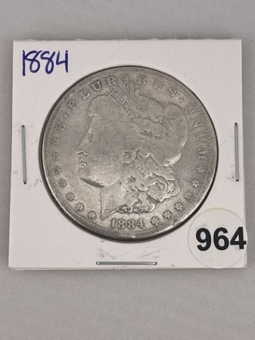 1884 Morgan Silver Dollar Coin (1 of 2)
