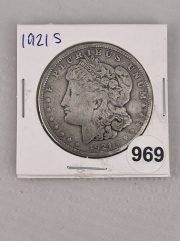 1921 S Morgan Silver Dollar Coin (1 of 2)