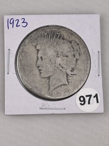 1923 Peace Silver Dollar Coin (1 of 2)