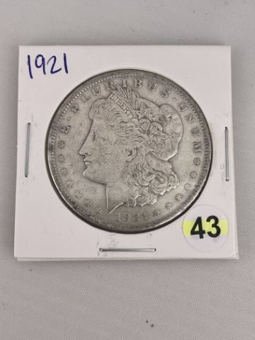 1921 Morgan Silver Dollar Coin: KEY WORDS: INDIAN ARTIFACT ARTIFACTS ARROWHEAD ARROWHEADS NATIVE AMERICAN MISSISSIPPIAN QUAPAW CADDO POTTERY COINS MORGAN DOLLAR PEACE DOLLAR SILVER COINS. All coins have been Sigma tested for authent
