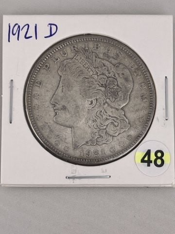 1921 D Morgan Silver Dollar Coin: KEY WORDS: INDIAN ARTIFACT ARTIFACTS ARROWHEAD ARROWHEADS NATIVE AMERICAN MISSISSIPPIAN QUAPAW CADDO POTTERY COINS MORGAN DOLLAR PEACE DOLLAR SILVER COINS. All coins have been Sigma tested for authent