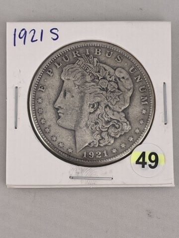 1921 S Morgan Silver Dollar Coin (1 of 2)
