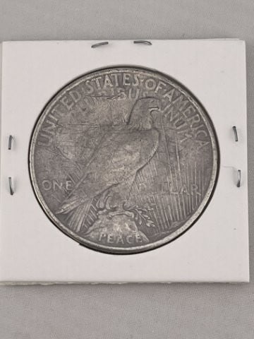 1925 Peace Silver Dollar Coin - 2