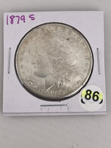 1879 S Morgan Silver Dollar Coin (1 of 2)