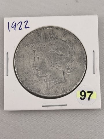 1922 Peace Silver Dollar Coin (1 of 2)