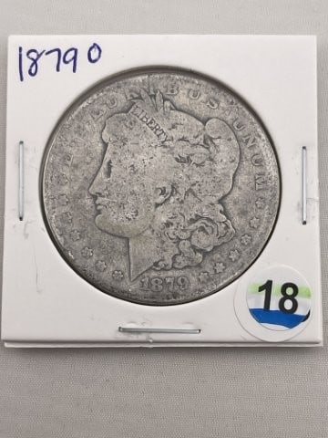 1879 O Morgan Silver Dollar Coin: KEY WORDS: INDIAN ARTIFACT ARTIFACTS ARROWHEAD ARROWHEADS NATIVE AMERICAN MISSISSIPPIAN QUAPAW CADDO POTTERY COINS MORGAN DOLLAR PEACE DOLLAR SILVER COINS. All coins have been Sigma tested for authent