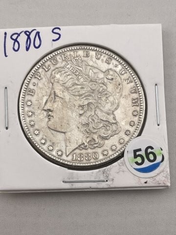 1880 S Morgan Silver Dollar Coin (1 of 2)