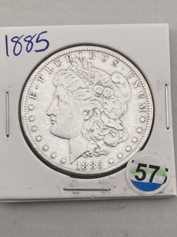 1885 Morgan Silver Dollar Coin (1 of 2)