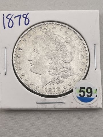 1878 Morgan Silver Dollar Coin (1 of 2)