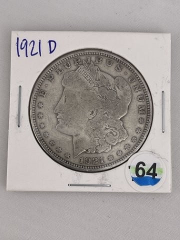 1921 D Morgan Silver Dollar Coin (1 of 2)