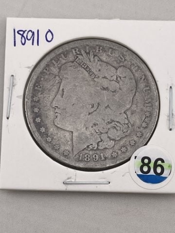 1891 O Morgan Silver Dollar Coin (1 of 2)