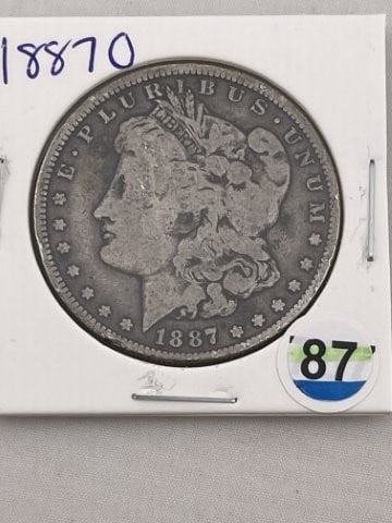 1887 O Morgan Silver Dollar Coin (1 of 2)